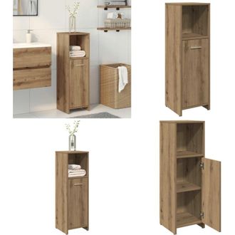 vidaXL Armadietto Bagno Artigianale 30x30x95 cm in Legno Multistrato - Armadio da bagno - Armadio in legno