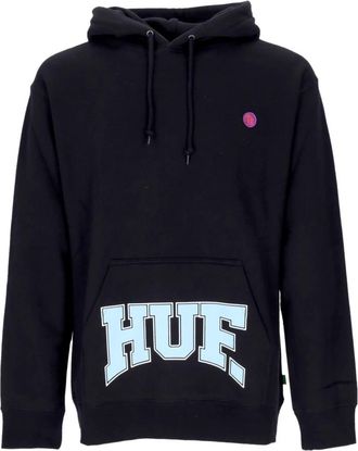 HUF Zwarte hoodie met kangoeroezak - Heren - Hoodies - Zwart - XL - Katoen - Hoodies & sweatvesten