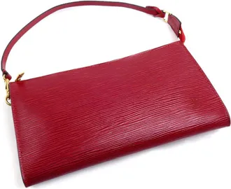 Louis Vuitton Red Color Epi Leather Pouch (Pre-Owned)