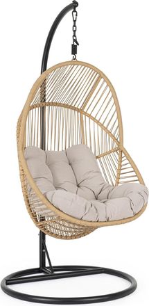 BIZZOTTO Silla colgante con coj&iacute;n de acero y fibra sint&eacute;tica