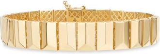 Lana Jewelry 14K Gold Grooved Flash Tile Ring in Yellow Gold at Nordstrom, Size 6