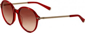 Kate Young for Tura Womens K531-RED-55 K531 55 RED Artemisia Sunglasses - Dark Red - One Size