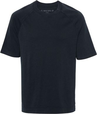 Circolo 1901 short raglan-sleeve cotton T-shirt - men - Cotton - S - Blue