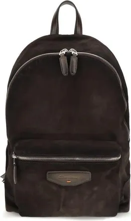 Santoni Santoni Calf Leather Backpack Brown