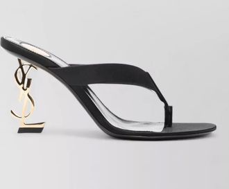 Saint Laurent satin thong mules
