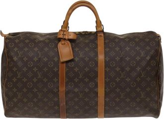 Louis Vuitton Keepall 60 Brown Canvas Travel Bag (Pre-Owned)