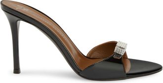 Giuseppe Zanotti 90mm Serafie mules - women - Leather/Leather/Calf Leather - 41 - Black