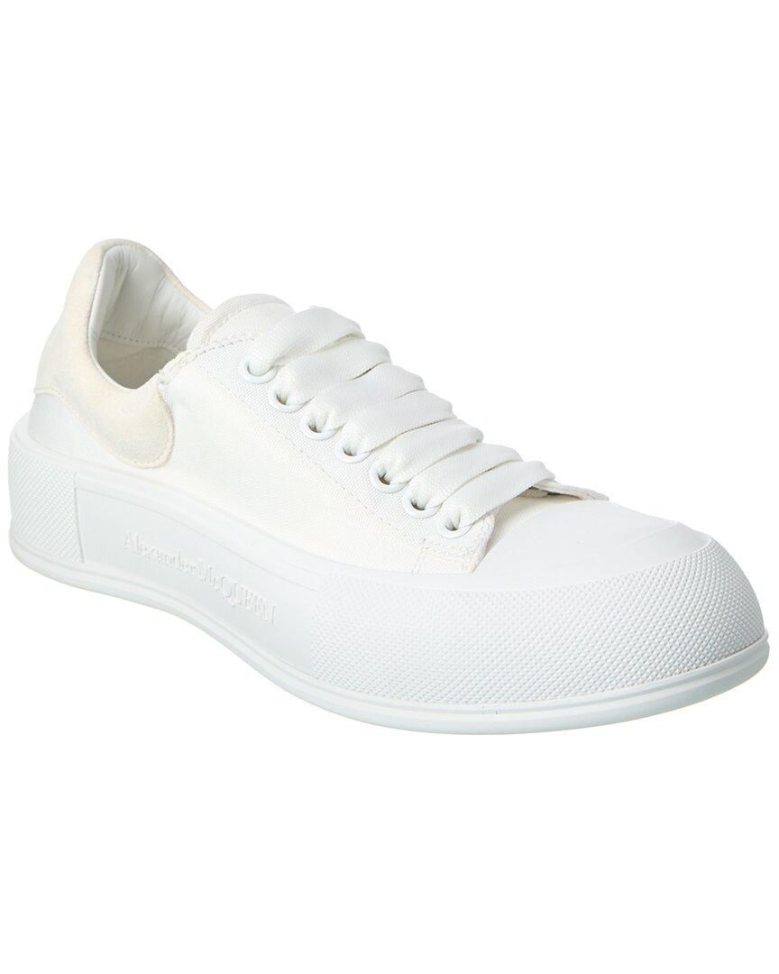 スニーカー ALEXANDER MCQUEEN White Canvas Canvas Sack Sneakers Alexander McQueen White Canvas Sack Sneakers from $559.00