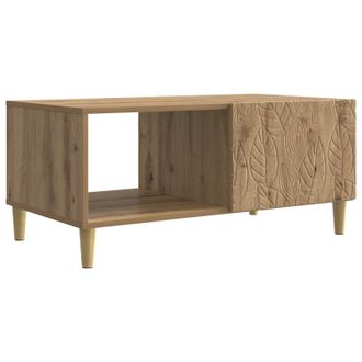 vidaXL Mesa De Centro Roble Artesanal 90 X 50 X 40 Cm Vidaxl