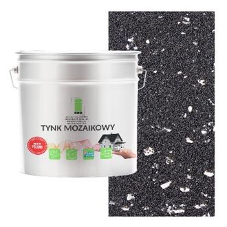 OEM Enlucido De Mosaico De Resina Con Mica Negro Clase 1 Resistente A Las Heladas 7 Kg