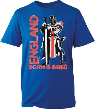 Generic England Born and Bred T-Shirt, UTK Unite The Kingdom March 13 Sept UK Patriot Love Thy Country Support Shirt, Gift Unisex Tee Top (Royal, M Years)