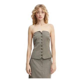 Sams&oslash;e & Sams&oslash;e Mujer, Camisetas, Gris, Talla: L