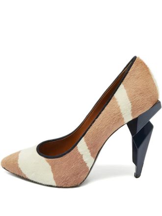 Fendi diamond zebra pumps - Brown