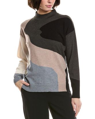 T Tahari Color Block Sweater
