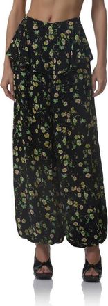 AFRM Graciela Floral Ankle Wide Leg Pants in Citrus Daisy at Nordstrom, Size Xx-Small