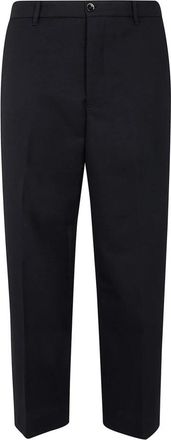 Nine In The Morning Geklede Broek met Platte Voorkant - Heren - Nette broeken - Zwart - L - Wol - Broeken