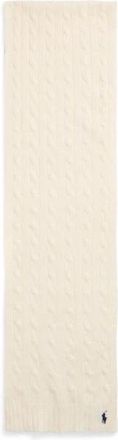 Polo Ralph Lauren Winter Sjaal - Heren - Wintersjaals - Wit - ONE Size - Wol - Accessoires