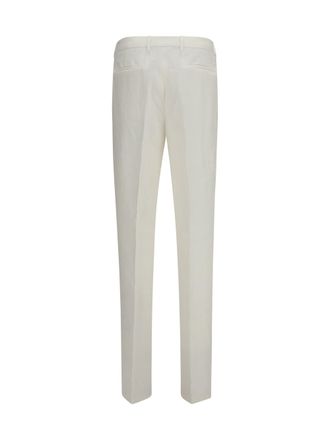 Brunello Cucinelli Mens Linen Tailored Pants Neve Trousers