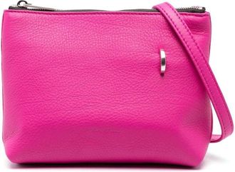 Rick Owens Adri D-loop detail leather crossbody bag - men - Calf Leather - One Size - Pink