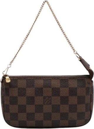 Louis Vuitton Pre-owned Mini Bags, female, Brown, Size: ONE SIZE Pre-owned Canvas Mini Bag