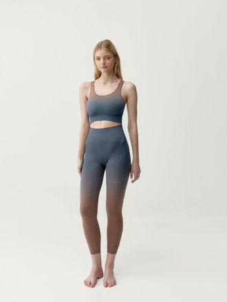 Born Living Yoga Top Dione Blue Grey/Bronze