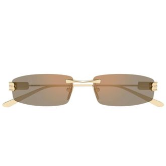 Balenciaga Gafas de sol rectangulares para el d&iacute;a a d&iacute;a - Accessories - Mujer - Amarillo - ONE SIZE