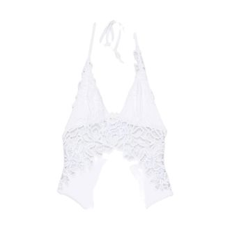 Ermanno Scervino Lace Swimsuit - female - Ermanno Scervino - Swimsuits - White - XL - Swimwear