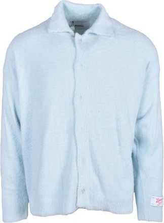 BONSAI Stijlvolle Cardigan van Polyamide - Heren - Vesten - Blauw - M - Truien & Vesten