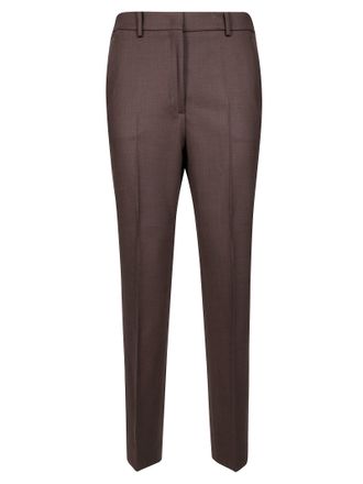 Incotex Tailored Neutral Straight-Leg Pants With Elasticized Back Waistband