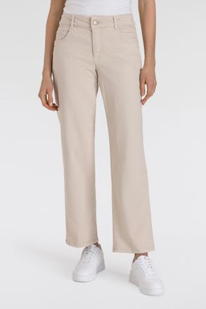 MAC Broeken Bequeme Jeans MAC Gracia, Damen, Gr. 40, L&auml;nge 32, beige (ivory ppt), Denim/Jeans, Obermaterial: 95% Baumwolle, 3% Polyester, 2% Elasthan, unifarben, 