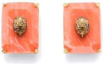 Kurt Geiger Stone Eagle Stud Earrings in Orange at Nordstrom Rack