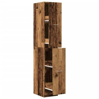 Berkfield Home Apothecary Cabinet&not;Old Wood 30x41x174.5 cm Engineered Wood in Brown