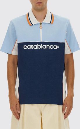 Casablanca Polo in cotone organico con logo Casablanca