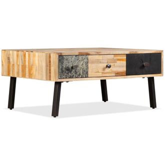 vidaXL Tavolino da Salotto in Legno di Teak di Recupero 90x65x40 cm - Vidaxl