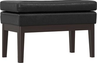 Simpli Home Carlson 27In Mid Century Small Ottoman Bench