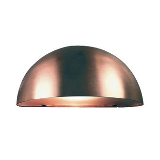 Nordlux Aplique de exterior moderno de aluminio color cobre