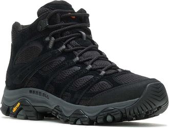 Merrell Mens Merrell Moab 3 Mid J036561 Black Lace Up Trail Performance Hiking Boots