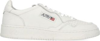 Autry White Smooth Leather Monogram Sneakers