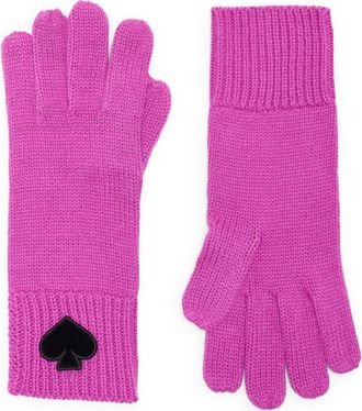 Kate Spade New York flocked spade gloves in 670 Marker Pink at Nordstrom Rack