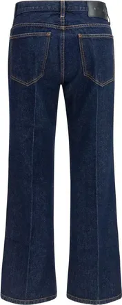Khaite Womens Blue Cotton Flared Jeans Clothing