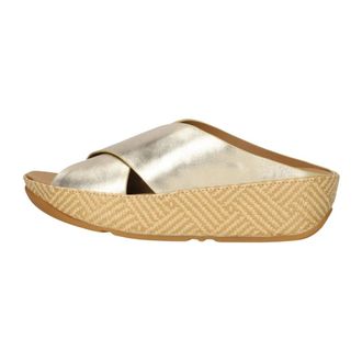 FitFlop Dames, Schoenen, Geel, Maat: 41 EU Leer