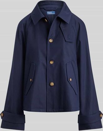 Polo Ralph Lauren Regular Fit Trenchcoat aus reiner Baumwolle in Marine, Gr&ouml;&szlig;e XL