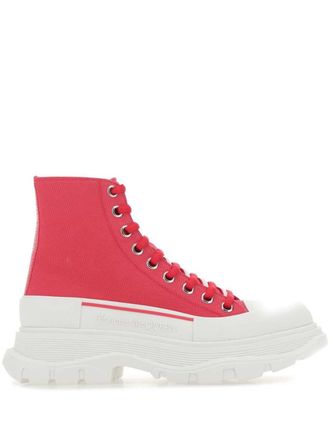 Alexander McQueen Stivali Tread Slick - Rosa