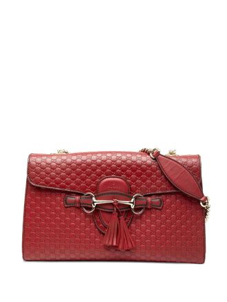 Gucci 2000-2015 Medium Microguccissima Emily shoulder bag - Rood
