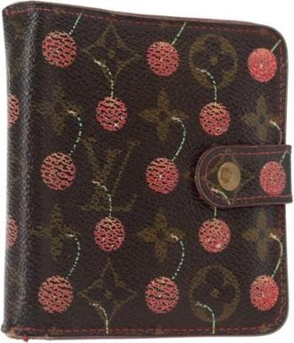 Louis Vuitton Pre-owned Vintage Canvas Portemonnee - Dames - Vintage Accessoires - Bruin - ONE Size - Vintage