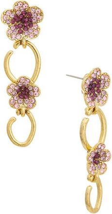 Oscar De La Renta Flower O Long Earrings