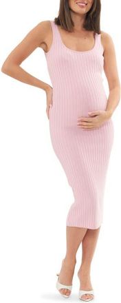 Ripe Carmen Rib Knit Dress in Pink at Nordstrom, Size X-Small