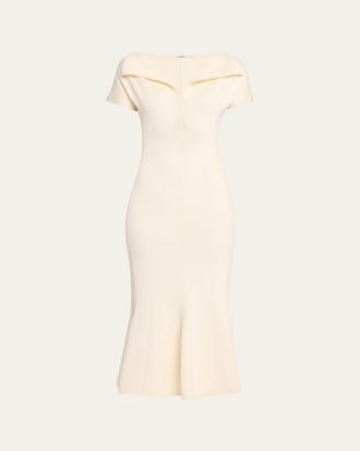 FFORME Zaria Sculpted Knit Maxi Dress