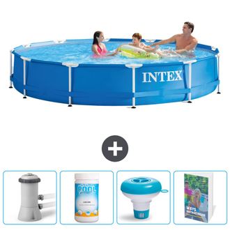 Intex Piscina Con Estructura Redonda - 366x76 Cm - 7-piezas Scb104