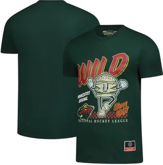 Mitchell & Ness Mens Mitchell & Ness Green Minnesota Wild Local Food T-Shirt at Nordstrom, Size X-Large